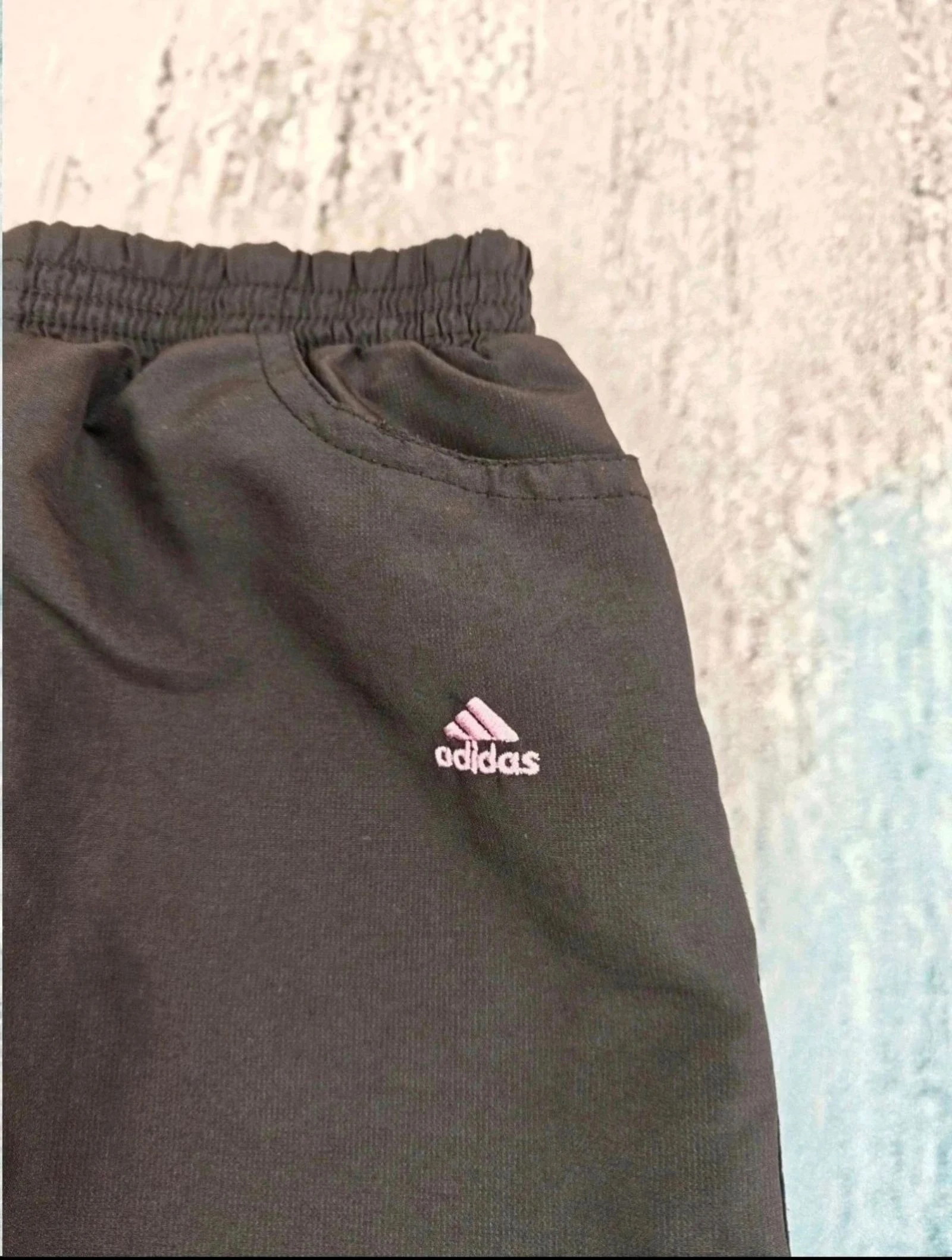 Calças de Treino Adidas 3-Stripes Vintage Y2K Preto Rosa XS – photo 5